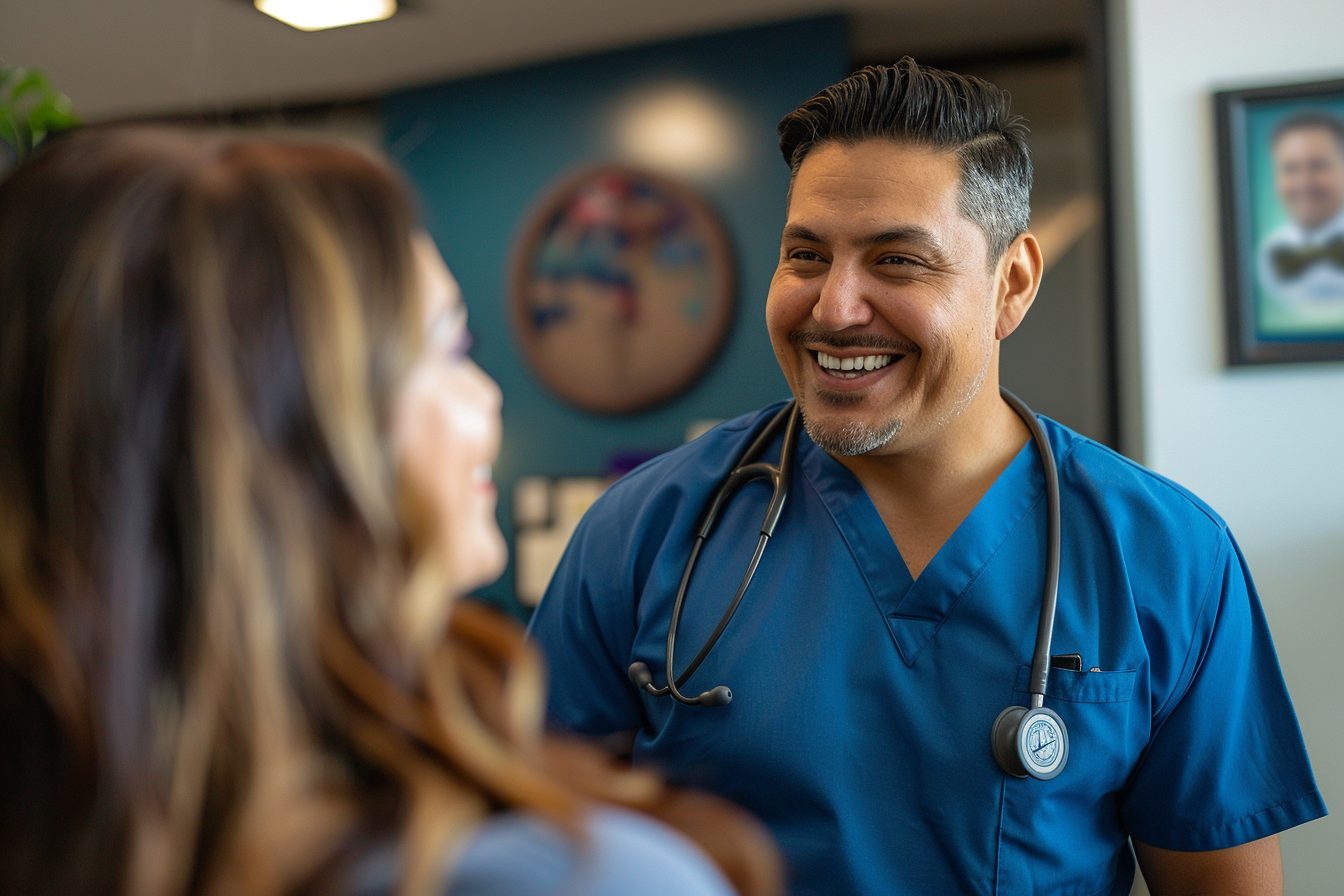 Plastic surgeon greeting international patient — book plastic surgery Mexico City with Argaman Plastic Surgeries Mexico